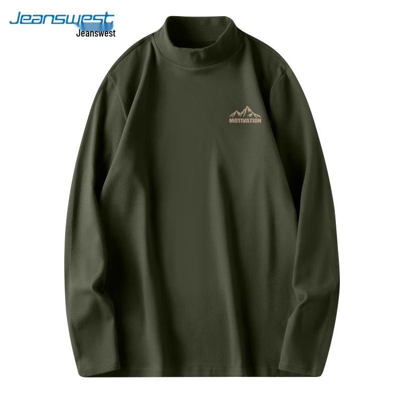 Jeanswest Men's Fleece Lined High-Neck Thermal T-Shirt