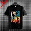 Rock Music Skeleton Drummer  Rock on Drum Kit Graphic Tshirt 100Cotton Short Sleeve Round Neck Humor Style Casual Tshirt