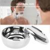 Universal Men Stainless Steel Beard Shaving Soap Bowl Shaving Mug Container With A Lid