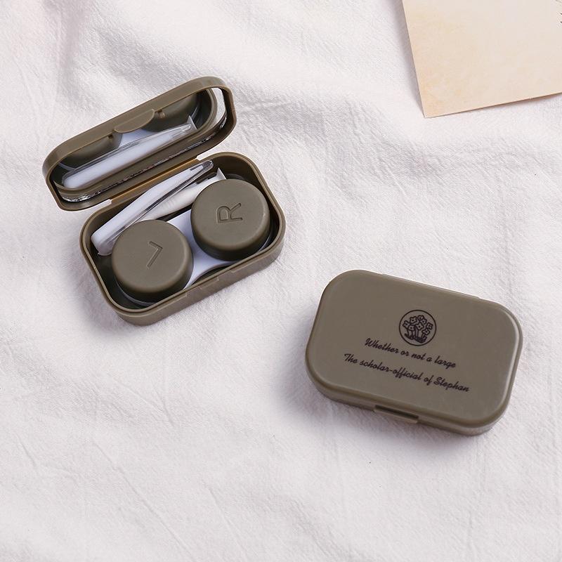Leak-proof Contact Lens Case Portable Travel Kit for Girls High Sealing Lens Storage Box Compact Container with Mirror Tool