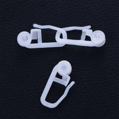 50 Stuks Universele Plastic Gordijnhaak met Kogelbaan Haak Badkamer Gordijnen Bevestigingshouders Gordijn Accessoires Woondecoratie