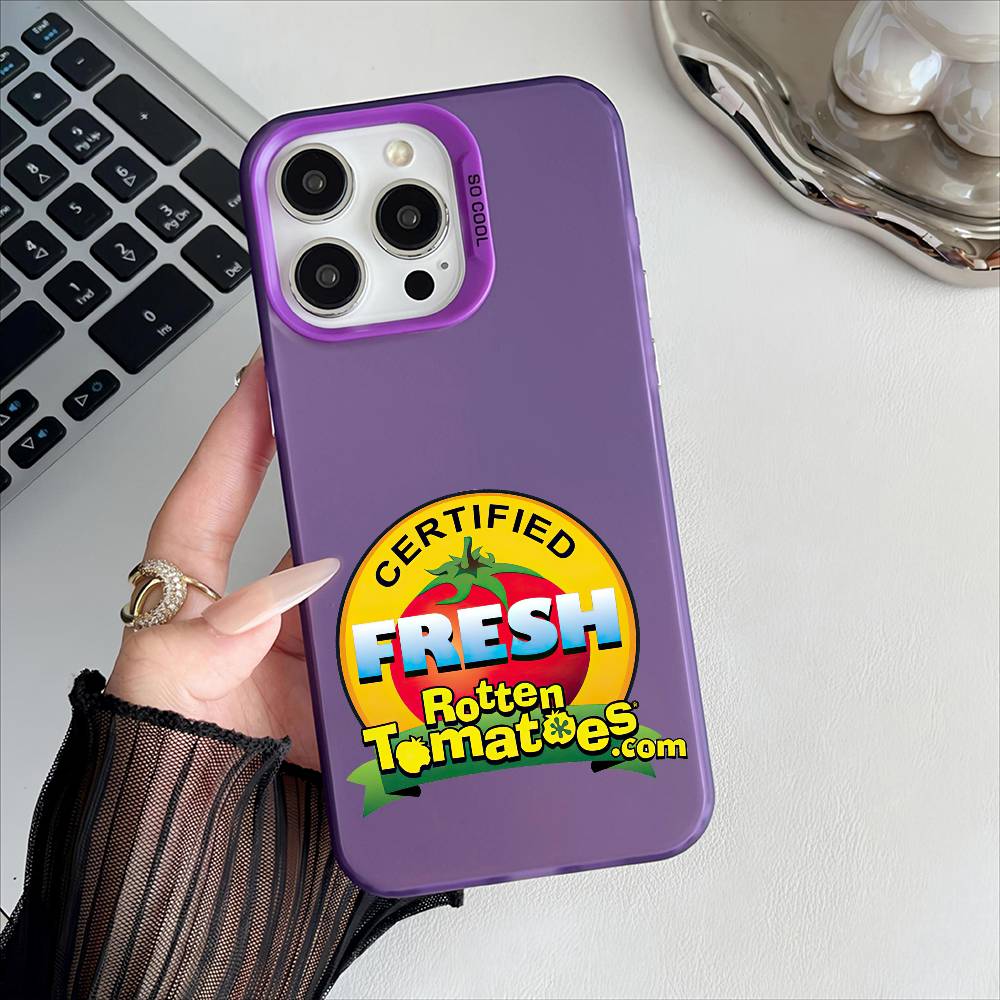 Rating R-rotten Movie T-tomatoes Phone Case For iPhone 16 15 14 13 12 17 Pro Max Plus Multicolor Matte Silver-Plated Protective iPhone15pro