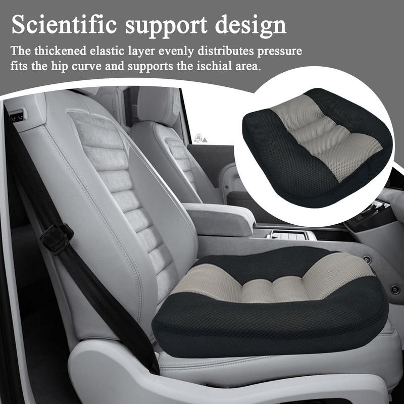 Car Seat Cushions Driver Seat Cushion Pillow Adjustable Height Secure Strap Pillow For Men Women Offices Family Truck Sitting