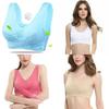 Women Lady Sexy Front Cross Adjustable Side Buckle Lace Vest Wireless Sport Bra For Ultimate Comfort And Style