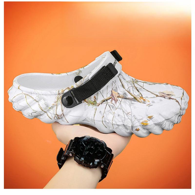 Large Size Men's Casual Shoes for Outdoor Wear, Toe Caps, Slippers, Outdoor Men's Beach Shoes