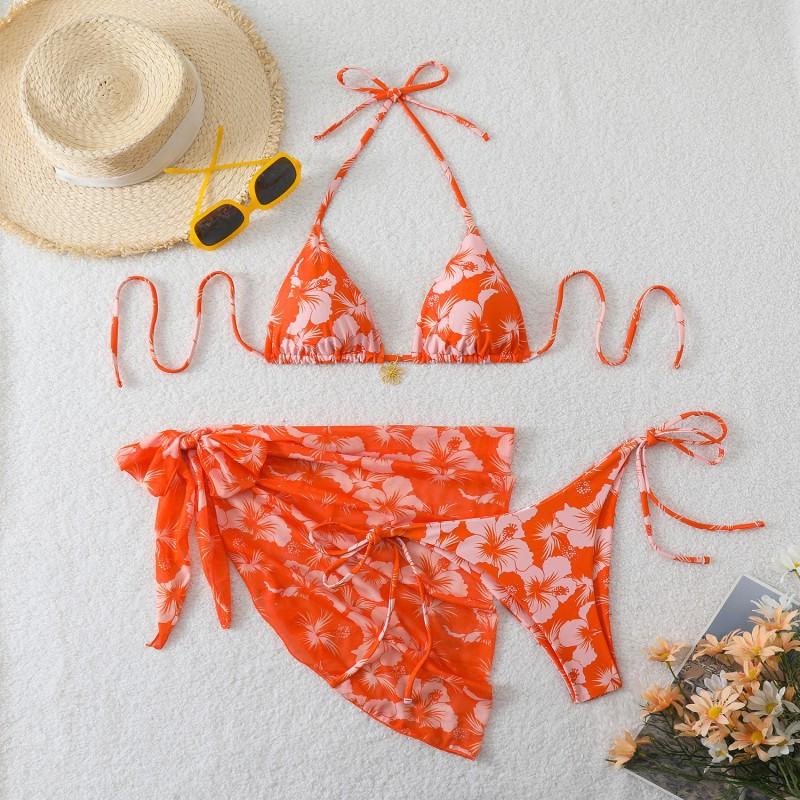 Swimsuit Women Ins Style Sexy Lace Print Bikini