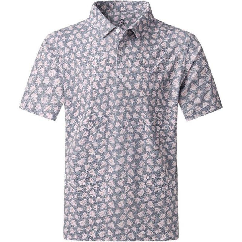Short Sleeve POLO Shirt Button Solid Color Men's Sweatshirt