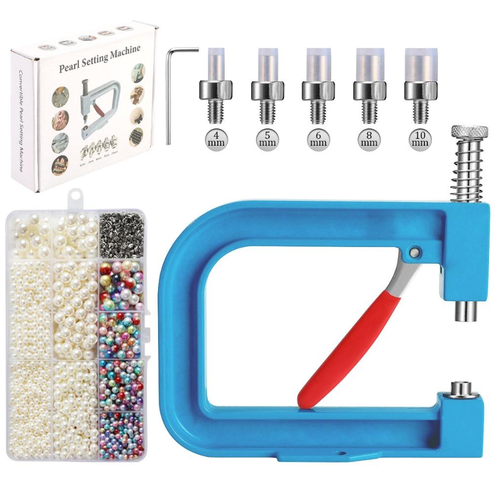 

Professional Pearl Handmade Setting Machine Portable Bead Setting Tool Dresses Earrings зелений