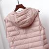 Schinteon Women Ultra Light Long Vest with Hood Casual Slim Waistcoat Gilet Fashion