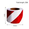 25m Black Yellow Reflective Tape Sticker Self-adhesive Car Safety Warning Reflective Film Truck Tape Road Marking Tape