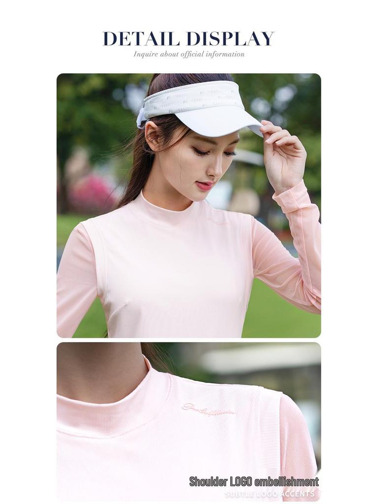 Women's 2026 Spring/Summer Golf Sportswear: Breathable Long Sleeve T-shirt & Top Two-Piece Set