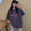 Summer Women Clothing Short Sleeve Letter Print T-shirt Harajuku Oversized T Shirt Y2K Tops Fashion Graphic T-shirts Female Streetwear EMA