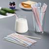 Disposable Plastic Curved Drinking Straws Reusable Child Straw For Drinks Colorful Drinking Tube Multi-Time Straw Party Supplies