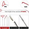 PWS New Open Car Door Tool Kit Inflatable Air Pump Auto Window Door Open Fixing Gripper Tools Long Reach Kits