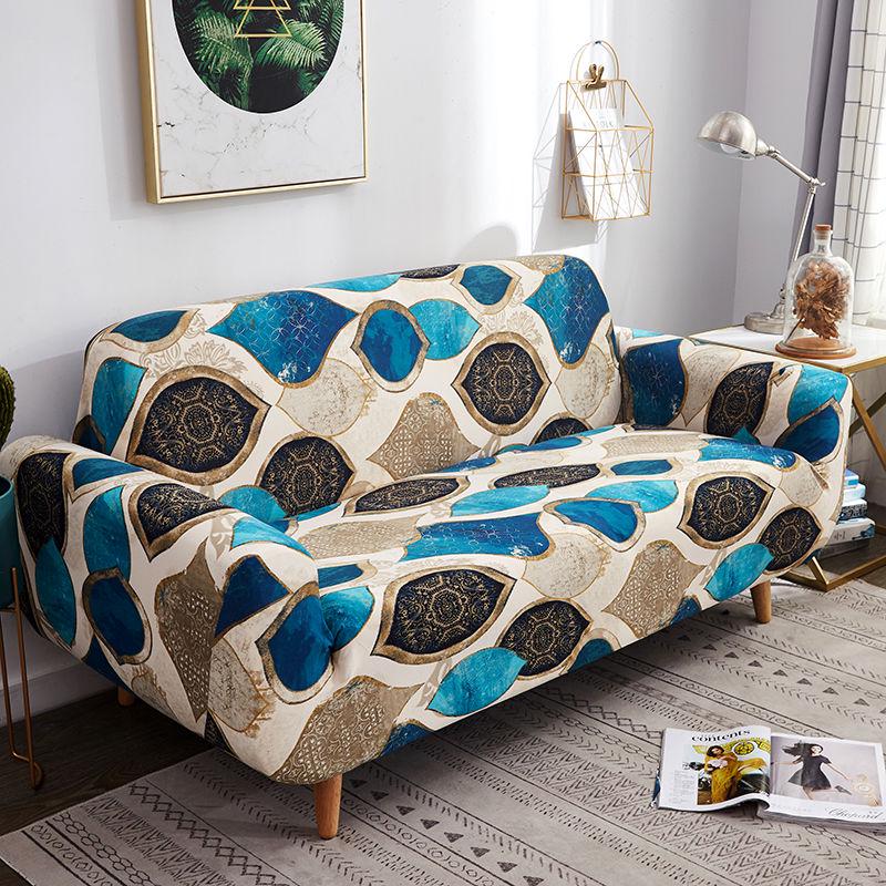 Nordic Style Stretch Sofa Cover Slipcovers Elastic All-inclusive Couch Case for Different Shape Sofa Loveseat Chair L Shape Sofa Cover