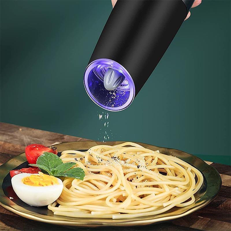 Electric Salt and Pepper Grinder,Automatic Gravity Spice Mill,Cumin Grinder,Pulverizer Kitchen Gadgets for Cooking Seasoning