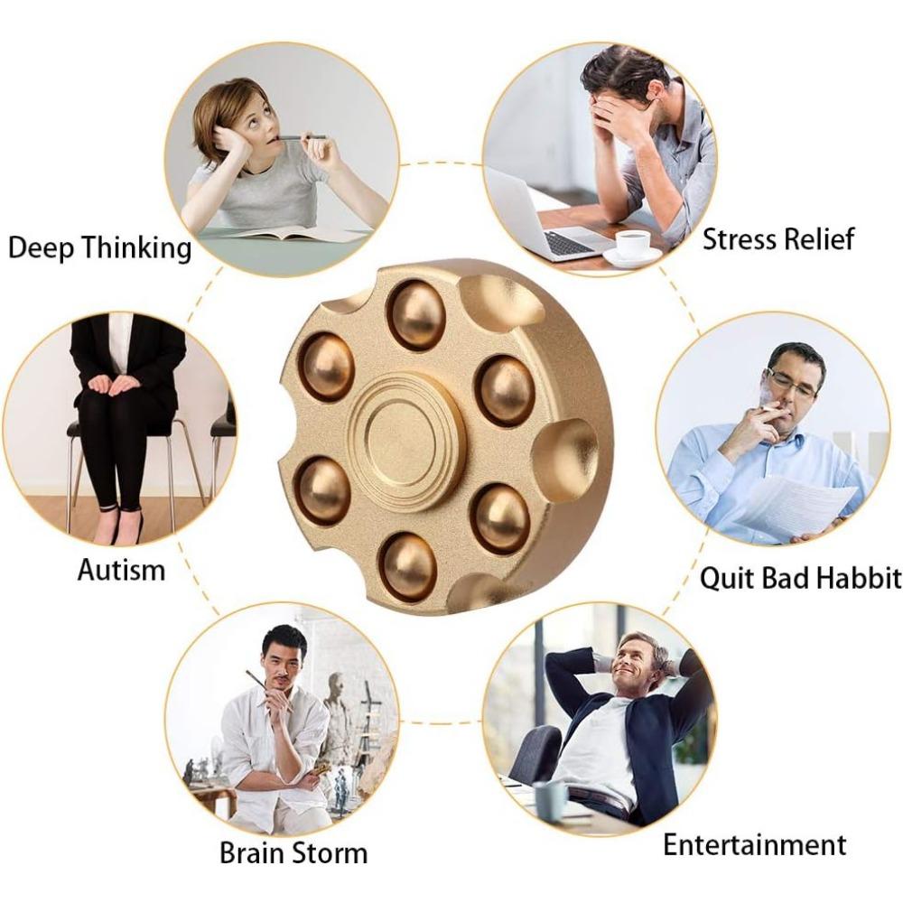 Cool Alloy Fidget Spinner Metal Toy,Fidget Cube Chain Toys Small Sensory Gadget Finger Hand Spinner Focus Desk Spining Top Toy Party Prizes Goody Bag