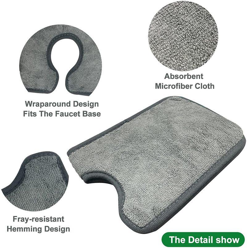 Grifo de Baño Almohadilla de Absorción de Agua para Fregadero Accesorios de Cocina Almohadilla Seca Antisalpicaduras Lavado Cubierta Impermeable Almohadilla para Encimera