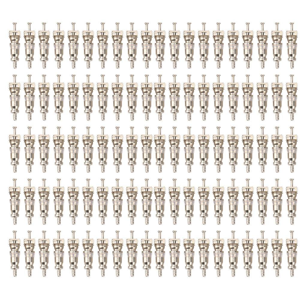100PCS High Pressure Valve Stem Core Aluminum Alloy Copper Car Air Conditioner Valve Core for R12