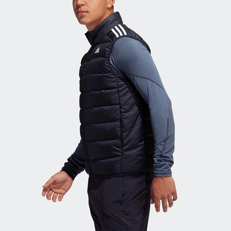 Adidas Outdoor-Sportarten Warme Daunenweste Herrenwesten Dunkelblau GH4584