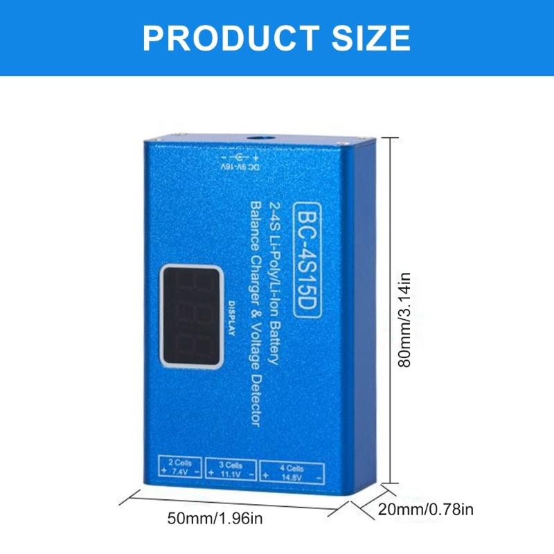 BC-4S15D Încărcător de Baterii 2-4S Controlat de Microprocesor Adaptor de Încărcare Precisă și Detectare Automată a Erorilor Pentru Utilizare Sigură