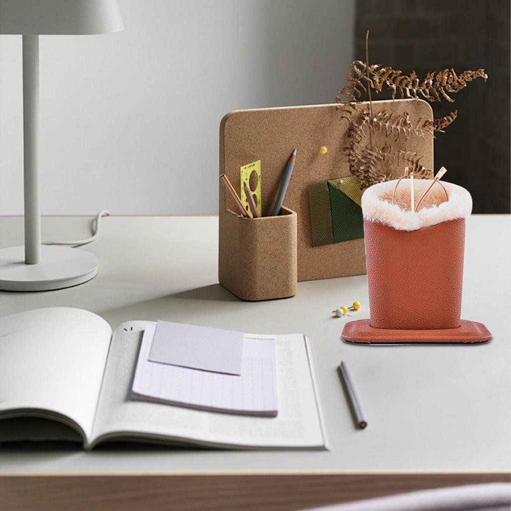 Plush Lined Eyeglass Holder Stand Protective Glasses Case Nightstand Organizer Sunglasses Storage Box PU Leather Display Stand