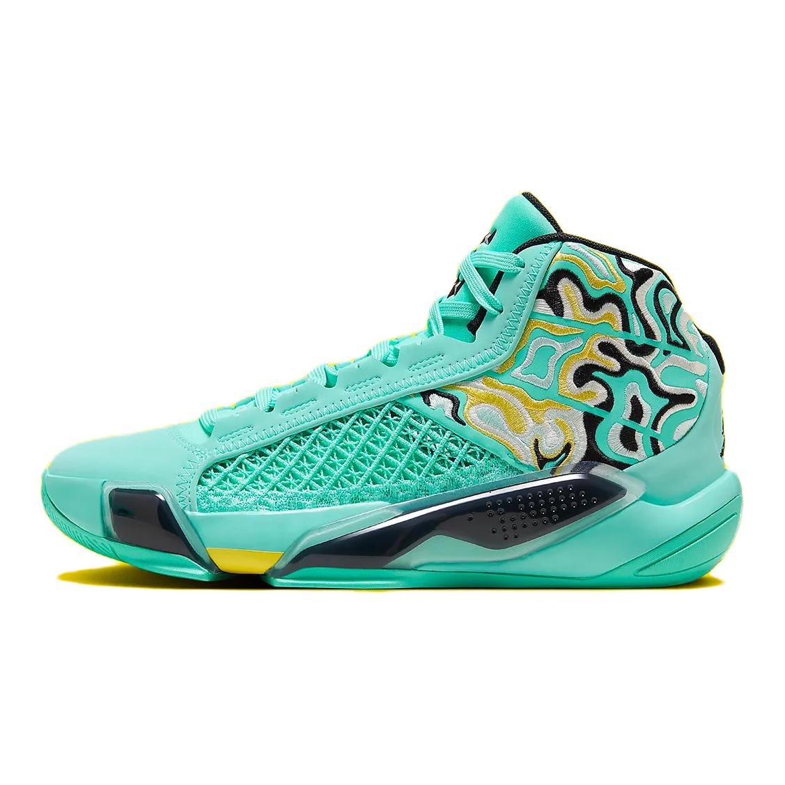 Jordan GS Air Jordan XXXVIII Guo Ailun Green Black Gold HF7842-300 37.5