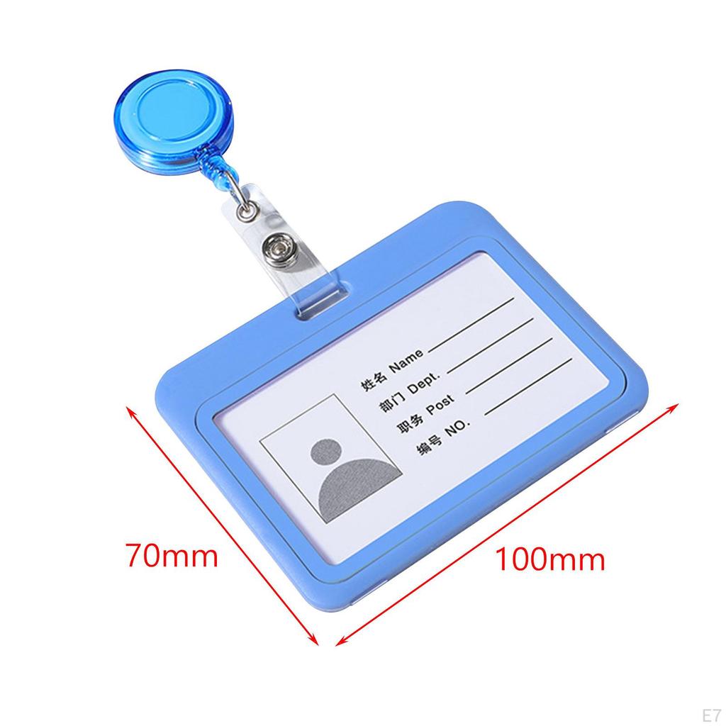 Badge Reel Holder ID Clip 60cm Telescopic Cable Nurse Gift Key Name Tag