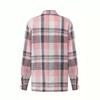 Flattering Plaid Print Womens Shirt - Fashionable Button-Down Design with Warm Long Sleeves - Classic Casual Style for Everyday Wear