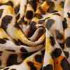 European and American Cotton-Linen Feel Gold Leopard Silk Scarf, Sun Protection Shawl for Women