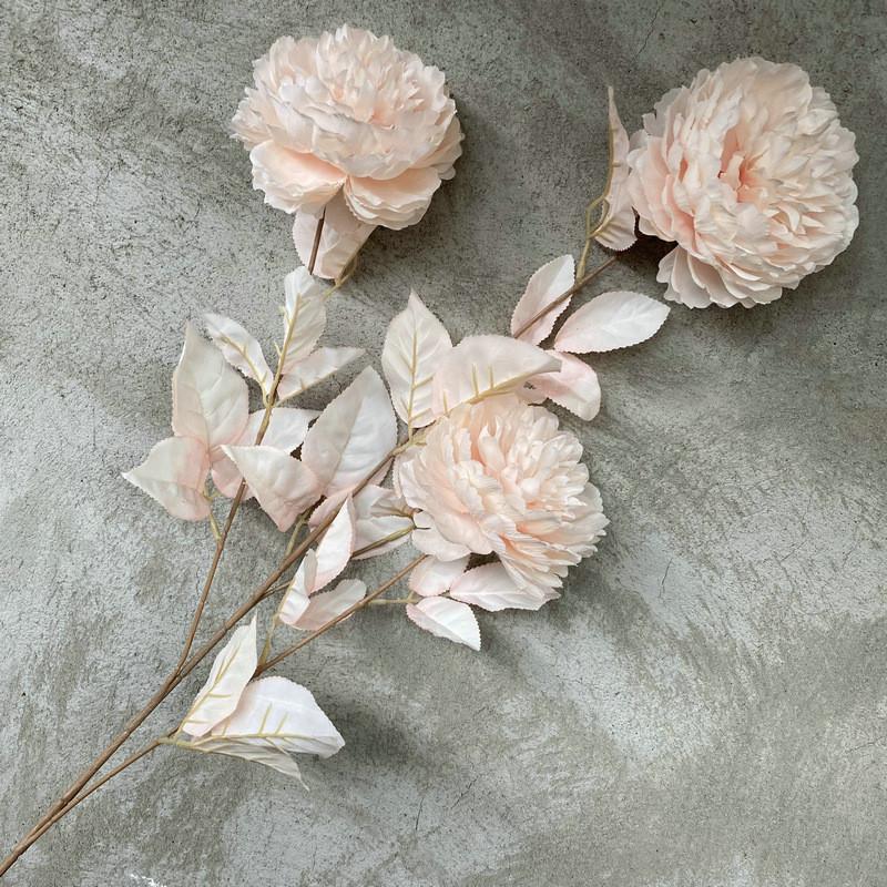 

Искусственный пион для свадебного декора, реквизит для фотосъемки, домашний стайлинг, подарок Champagne