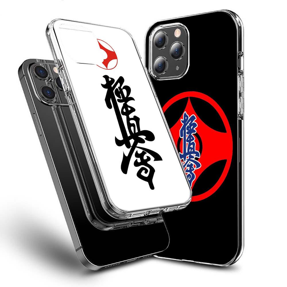 Oyama Kyokushin Karate Phone Case For Iphone 16E 15 Pro 14 Plus 17E 16 17 Pro Max Air 11 12 13 Mini Shockproof Capa Cute Cove