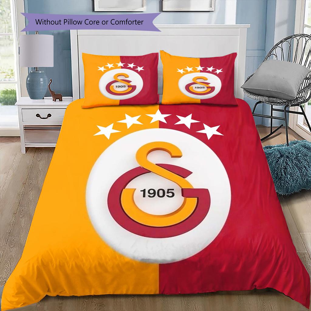 Cartoon Pattern Bedding Quilt Set Quilt Cover Pillowcase Home Decoration Birthday Gift (1 * Duvet Cover + 2 * Pillowcase, Without Core)
