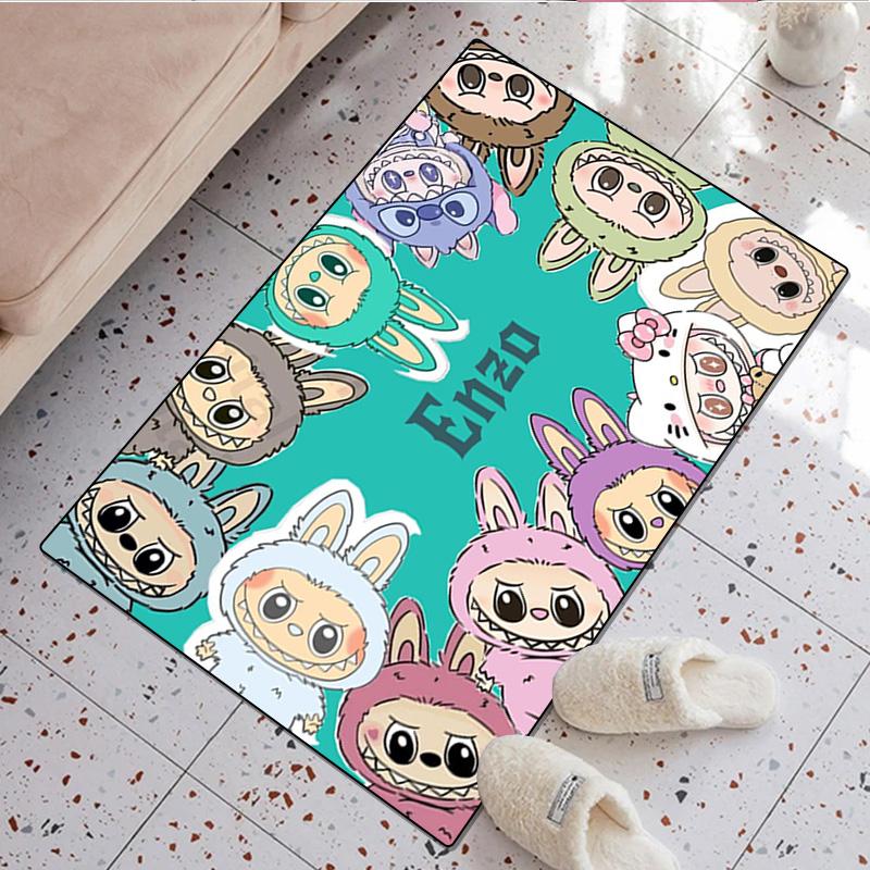 LABUBU Cute Rug - Home Office Carpet Room Computer Chair Mat Festival Gift