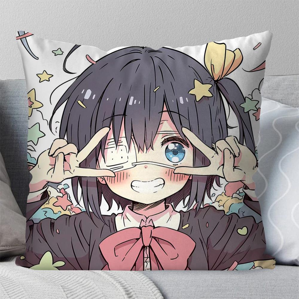 1Pc Takanashi Rikka Animation Take On Me Pillow Case Square Pillowbedroomsofaleisurecomfortcar Living Room Home Decoration 40X40