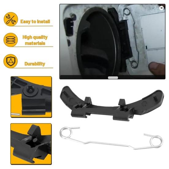 Yousheng Fuel Tank Cover Hinge Spring, Reinforced Smooth Opening Closing Replacement Parts for Volvo V70 XC70 S60 S80 XC90 XC60