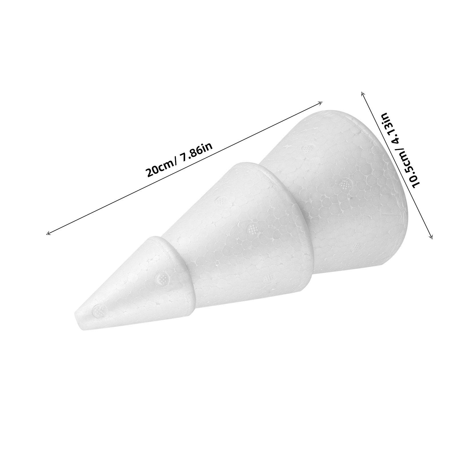 2 Pcs Craft Cone Shapes Shaped Foam Balls for Holidays DIY Christmas Tree Cones other