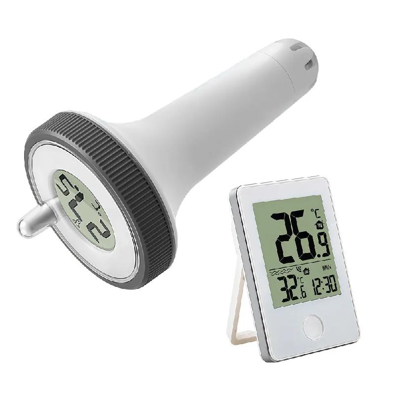 Wireless Pool Thermometer LCD Display 0.1℃ Accuracy Waterproof Digital Floating Thermometer Temperature Meter Pool Thermometer