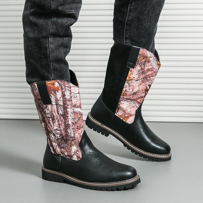 Мужские мотоциклетные ботинки Модный дизайнерский стиль граффити На открытом воздухе — фото 6