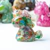 Unicorn Resin Figurine With Handcrafted Crystal Texture For Home Decor And Giftgiving