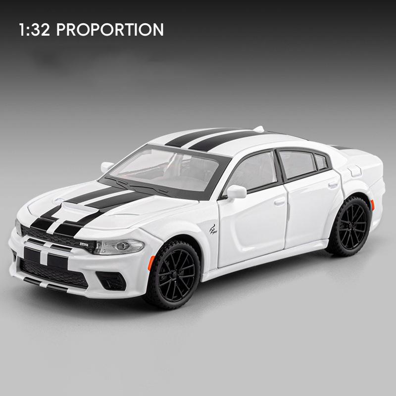 1/32 DODGE Charger SRT Hellcat Legierung Sportwagen Modell Diecast Spielzeug Muscle Vehicles Automodell Simulation Ton und Licht Kindergeschenk