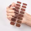 1 Set Nail Polish Strips Stickers 24 Fingers Full Wrap Self Adhesive Gel Nail Strips Art Decals for Women DIY Decor