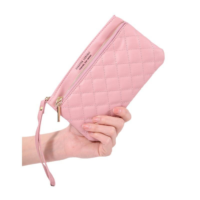 

Women Wallets Double-Zipper Lightweight Long Wallet - Clutch Purse, Coin Pouch & Card Holder 11.5*2*19CM фіолетовий