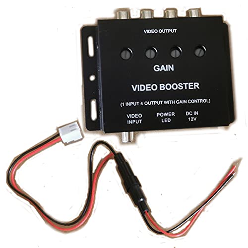 

4CH output Video distributor Built-in video booster Headrest monitor Sun visor monitor Flip down monitor On-dash monitor addition [Car supplies]