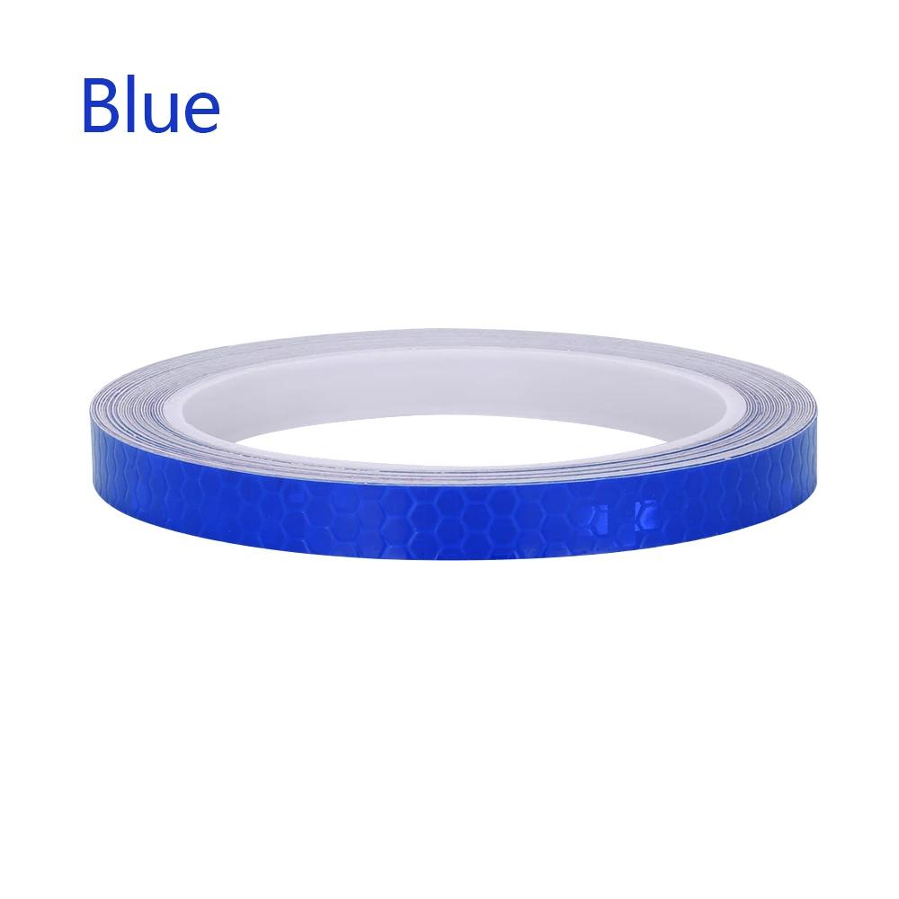 Hot Sale 6 Colors Motorcycle Rim Tape Reflective Wheel Stickers Warning Effect Decals Vinyl Waterproof Bright Car Stickers
