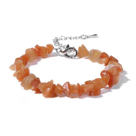 Women Bracelet Irregular Beads Decor Adjustable Length Non-fading Bracelet Wrist Jewelry Versatile