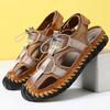 New Summer Shoes Men Beach Sandals Flat Non-slip Mens Sandals Brand Summer Male Footwear Fashion Mesh Shoes Big Size 45 A4614