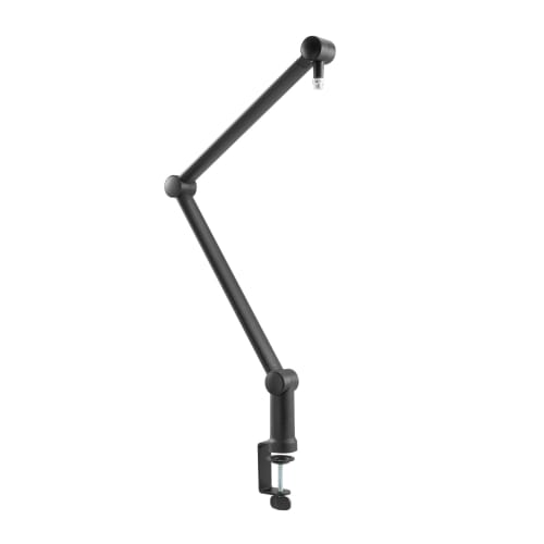 Alterzone Black Microphone Stand for Condenser Microphones with Extendable Desk Arm for Live Commentary, Streaming, Recording, Karaoke, and Live Broad