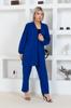 Stil Femei Mari Marime Sub-Super Echipă Costum Plus Marime Crep Cu Jachetă Și Pantaloni