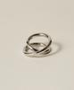Novice Tokyo Spiral Cross Ring / Silver